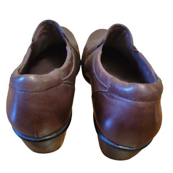 Clarks Bendables Wish Trance‎ Brown Leather Booties Cottage Core Office Size 8M - Picture 6 of 8